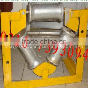 cable stringing pulley block wire guide straight roller