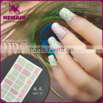 Watertransfer full cover customzied nail wrap sticker