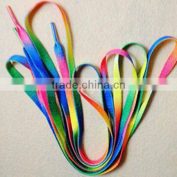 Rainbow Color Athletic Shoelace for Canvas shoes