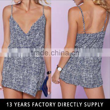 Wholesale sexy spaghetti strap rompers for women summer playsuits women 2015