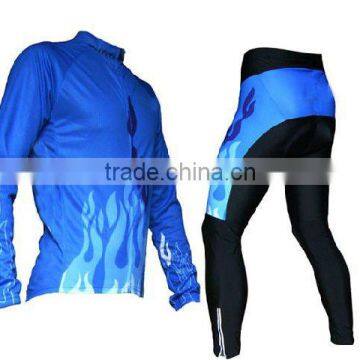 Customized fashion blue cycling wear cycling tshirt