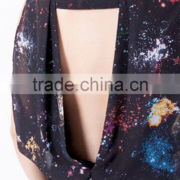 New Fashion Women Crew Neck Sleeveless Print Dress for Spring Summer 2015 photo-6