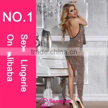Sunspice Japanese Girl Hot Sale Nighty Dress Sex Products Sexy Sexy Transparent Black Long Sexy Clubwear photo-2