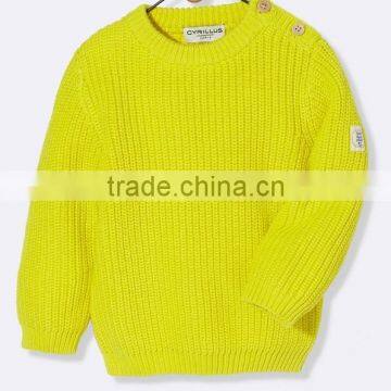 High Quality Baby Sweater Design With Shoulder Woode Button (BKNB05) photo-2