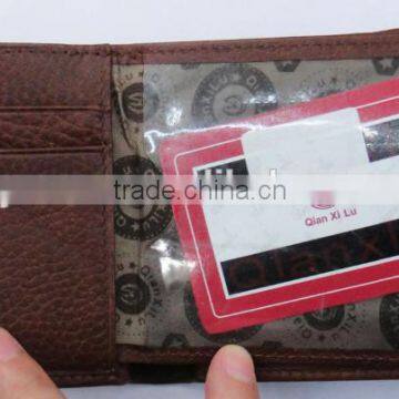 Fashion Coffee Cowhide Skin Real Leather Purse Wallet Men photo-2