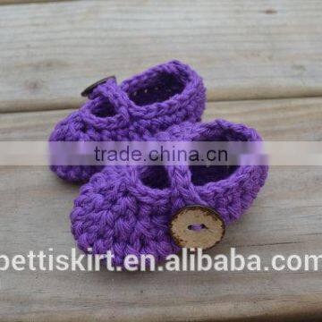 2016 Wholesale Baby Crochet Shoes Kids Shoes Handmade Wool Shoes photo-2