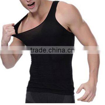 Men's Compression Tank Top Seamless Stomach Shaper Slimming Vest Shirts photo-4