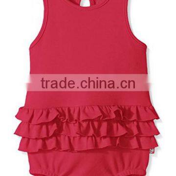 Latest Clothes Carters Baby Romper Sleeveless Ruffle Knitted Cotton Clothing For Baby