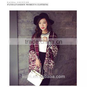 Korean Winter Warm Dual-purpose Cashmere Shawl Tassels All-match Lengthened Dancing Girl Pattern Scarves Wholesale photo-5