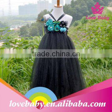 LBE4091255 2014 latest children ruffle tutu dress puffy tulle skirt