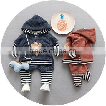 S17750A Boys latest autumn two pcs clothing sets