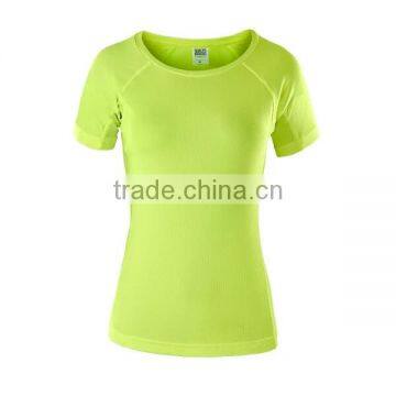 Fashion Slim Short Sleeve Women Short Sleeve Blank Tight t Shirt Sports t Shirt Design for Women photo-3