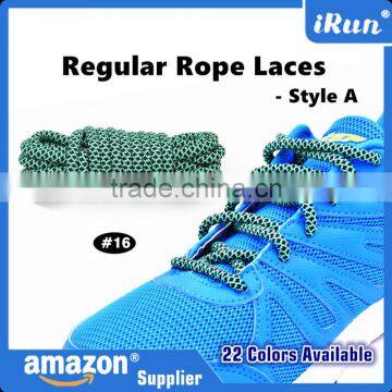 Green High Quality Round Running Hiking Shoelace - Factory Price Basketball Rope Boot Shoe Shoelaces - Amazon/eBay Supplier