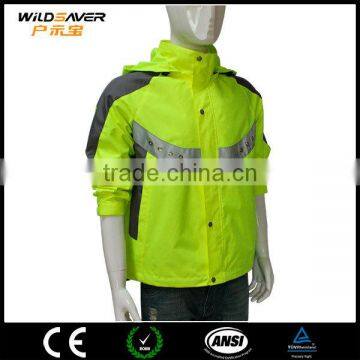 Reflective Waterproof High Visibility Winter Led Removeable Hood Jacket Men photo-5