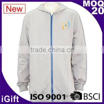 Oeko-Tex Standard 100 Cotton Fleece Men Thin Gym Hoodie photo-6