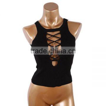 Cotton Lace Up & Reversible Tank Top photo-4