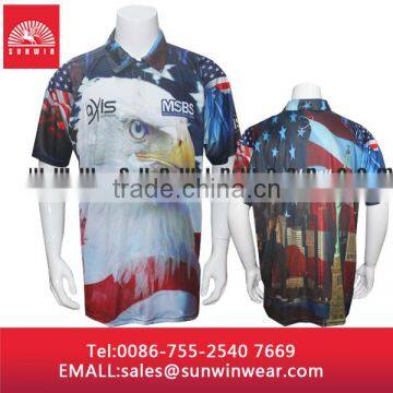 Custom 2015 Design Sublimation Polo T Shirt photo-6
