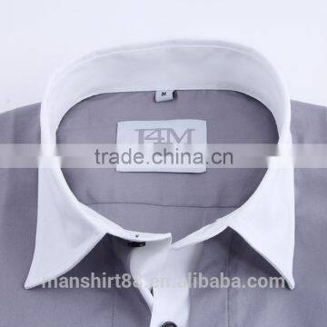 100% Cotton Contrast Color Dress Shirts photo-2