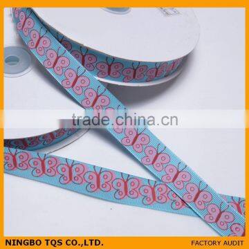 3/4 Inch Iris Printed Grosgrain Ribbon photo-2