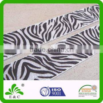 Wholesale Satin Face Silk Screen or Dye Sublimation Custom Print Fold Over Elastic photo-2