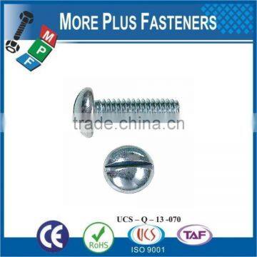 Made in Taiwan Brass Stainless Steel and Carbon Steel Material Slotted Round Head Machine Screw photo-6