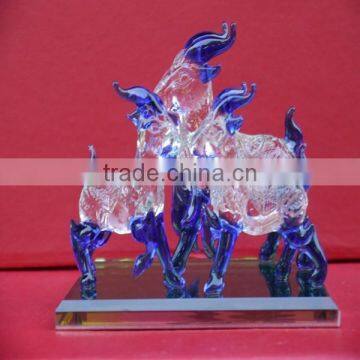 Sheep Family Shaped Crystal Craft photo-2