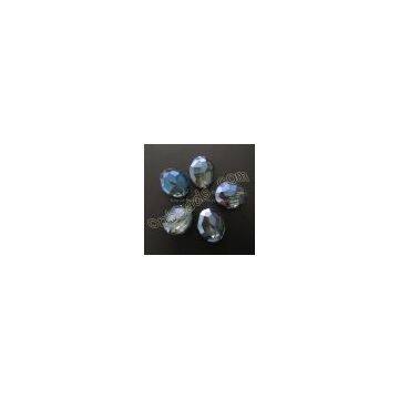 oval Chinese cut crystal beads