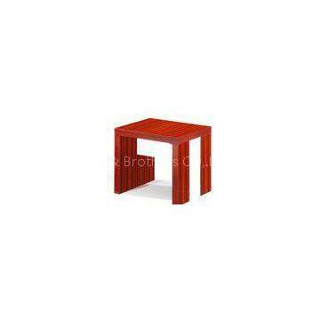 Red Modern Wood Coffee Tables Rectangular Panel Leisure Design