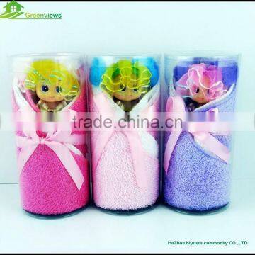 Kid doll Cake Towel for best child toy gift beautiful doll girl toys baby girl birthday gifts