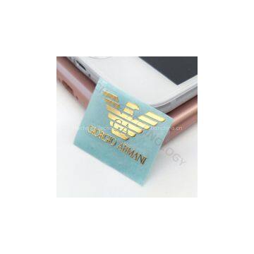 customize watch logo sticker metal logo sticker manufactuer