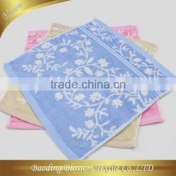 textile china wholesale comfortbale bamboo fiber jacquard yarn dyed children towel 25*25cm