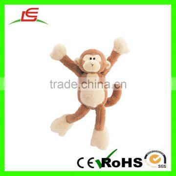 Custom wholesale 25cm brown plush magnet monkey for fridge magnets