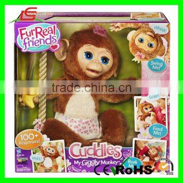 Furry My Jungle Friends Monkey Battery Operated Plush Animals