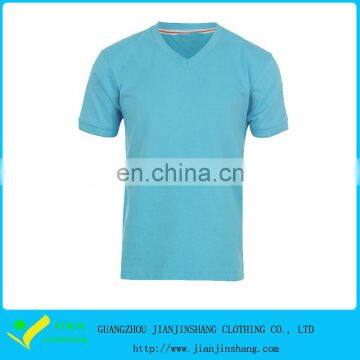 Light Blue Cotton Spandex Best Quality Plain Casual Style T Shirt Unisex