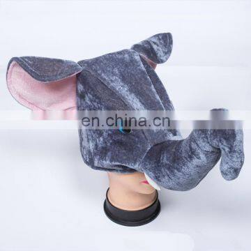 wholesale cheap plush Elephant animal party hat FGH-1154