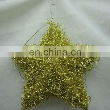 OEM Christmas hanging ornament,metal Christmas star ornament,star Christams metal decoration