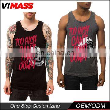 2016 new style stringer mans 100 cotton gym tank top