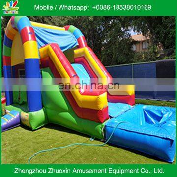 Inflatable Castle Slide Rainbow Water Slide with Pool