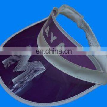 Sun visor factory direct sell cheap transparent plastic visor