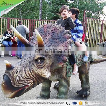 KAWAH Coin operated kids ride machine life-size robotic dinosaur rides