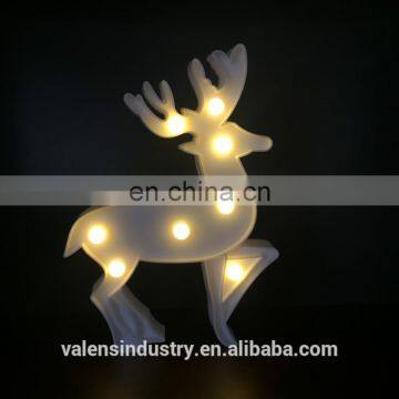 Wholesale Reindeer Shape Battery operated LED Standing Night Light for Christmas Gift Home Decoration LED Marquee Lighting