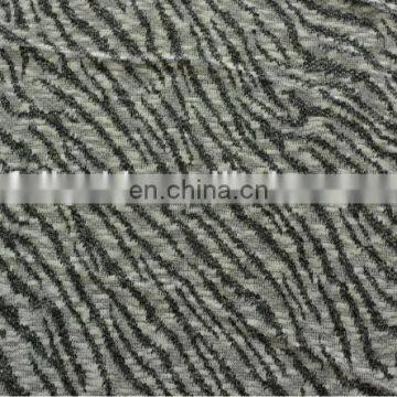 Knitted silver fabric with zebra made in china