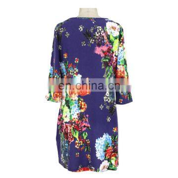 Floral Printing Old Women Free Size Dress Latest Designs photo-2