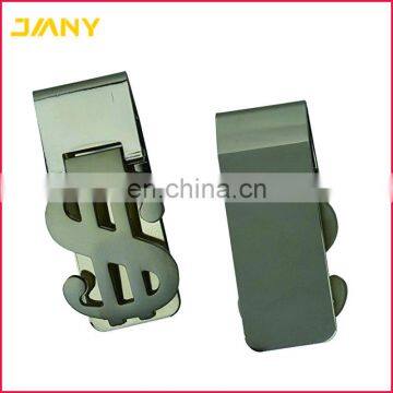 Custom Engraved Logo Dollar Sign Design Stainless Steel Money Clip