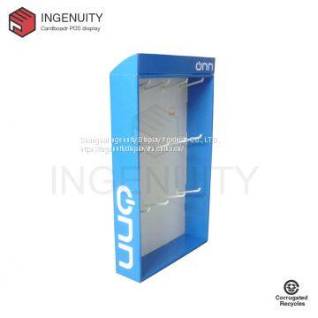 Wall hanging paper power wing display with hooks SID-SD-008