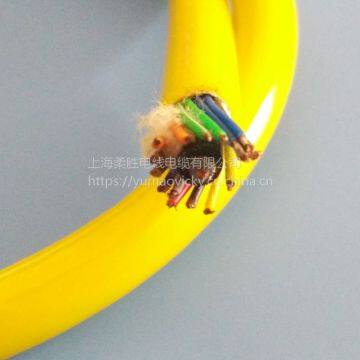 Blue Petroleum Oil Dispensing Underwater Cable Reinforced Pvc 