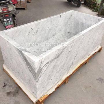 Carrara White Marble Bathtub, Italy Carrara Marble Bathroom Tubs