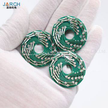 Anti-Vibration Thin and Light PCB Pancake Slip Ring for Mobile Robotics