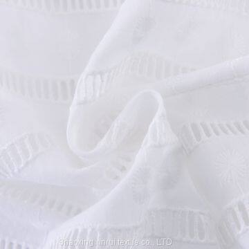 net embroidered white cotton fabric lace embroidery