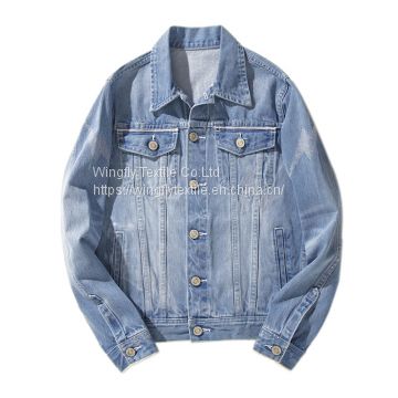 Classic Blue Jean Jacket OEM Biker Jacket Men